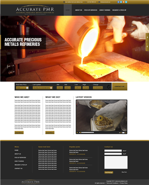 Web Design by tahir for Accurate Precious Metals Refineries Inc. | Design: #1875239