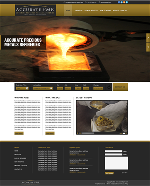 Web Design by tahir for Accurate Precious Metals Refineries Inc. | Design: #1875342