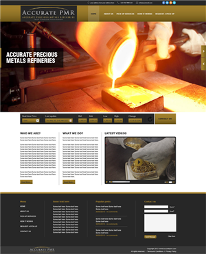 Web Design by tahir for Accurate Precious Metals Refineries Inc. | Design: #1875351