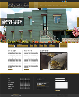 Web Design by tahir for Accurate Precious Metals Refineries Inc. | Design: #1875353