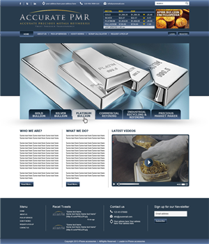 Web Design by tahir for Accurate Precious Metals Refineries Inc. | Design: #1883310