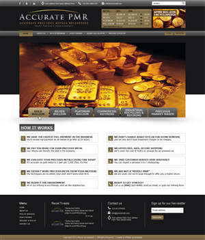 Web Design by tahir for Accurate Precious Metals Refineries Inc. | Design: #1897127