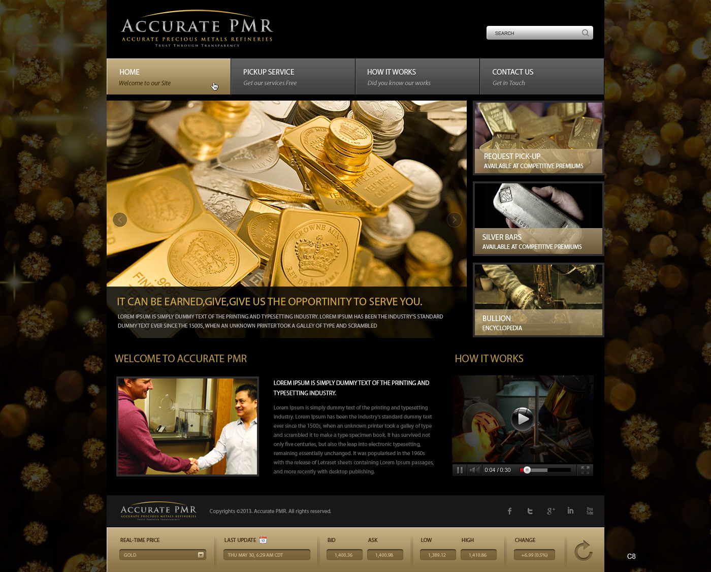 Web Design by pb for Accurate Precious Metals Refineries Inc. | Design #1873149