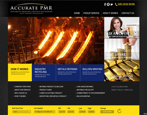 Web Design by pb for Accurate Precious Metals Refineries Inc. | Design: #1873154