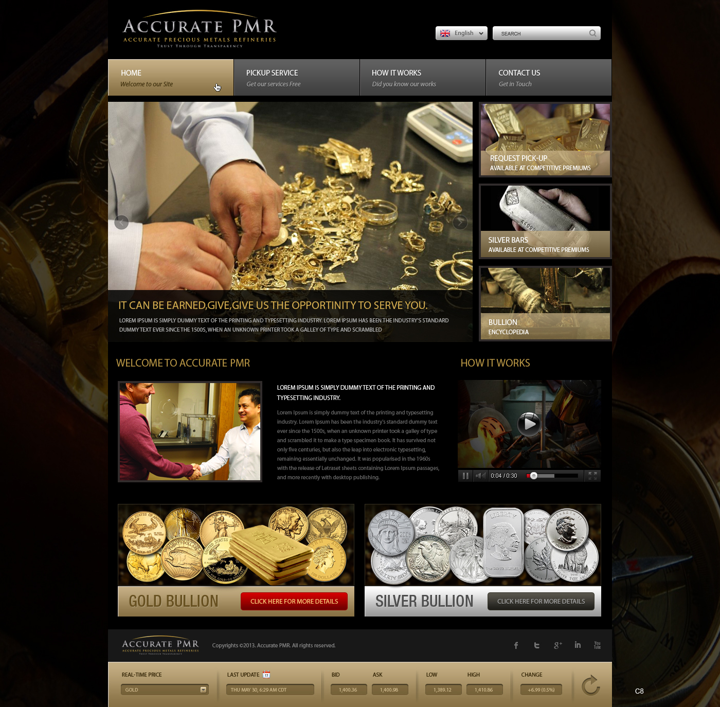 Web Design by pb for Accurate Precious Metals Refineries Inc. | Design #1900248