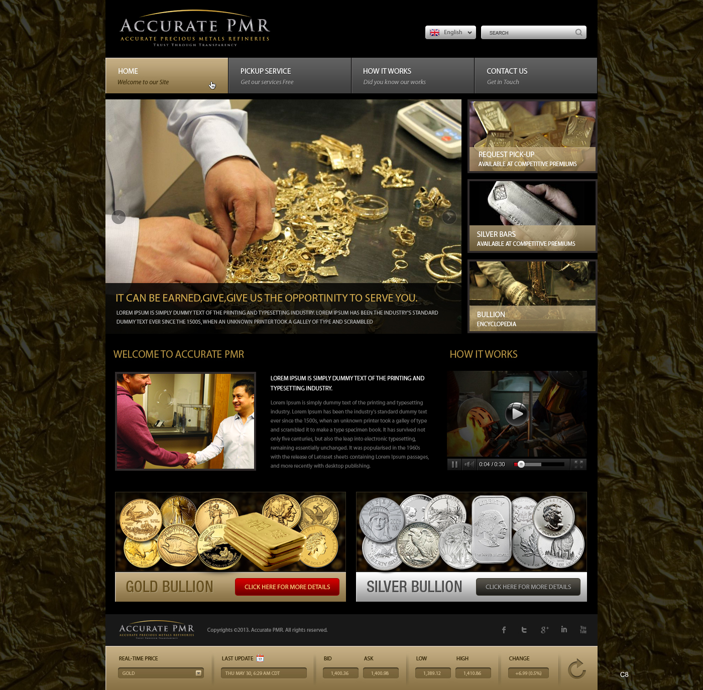 Web Design by pb for Accurate Precious Metals Refineries Inc. | Design #1900252