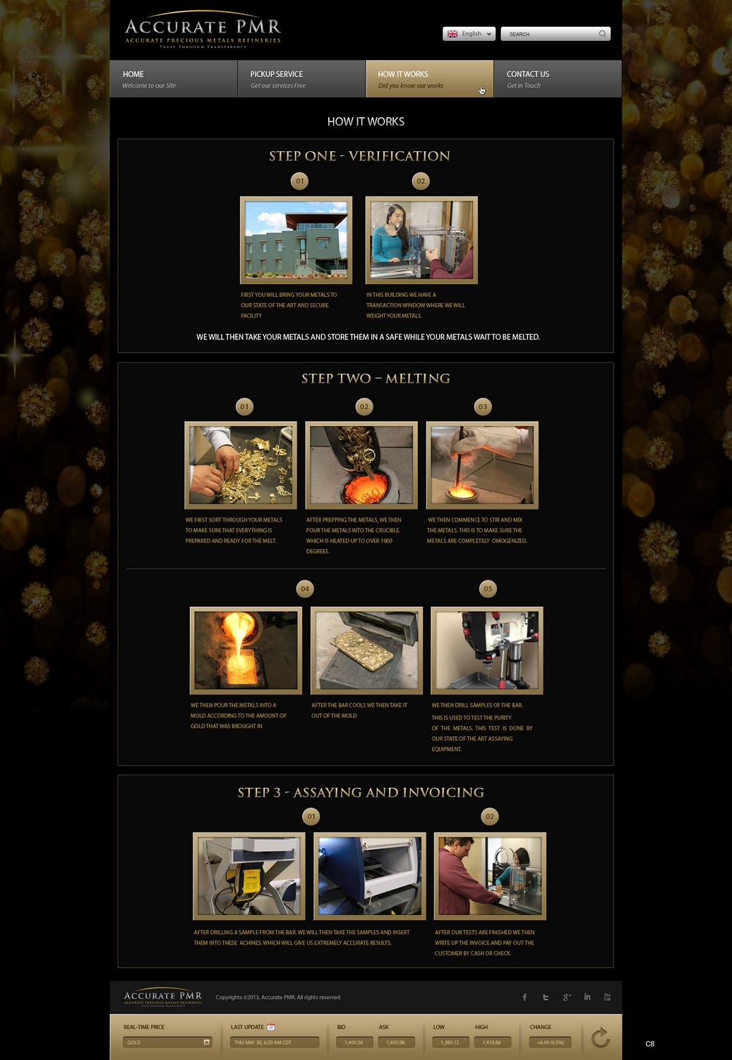 Web Design by pb for Accurate Precious Metals Refineries Inc. | Design #1995413