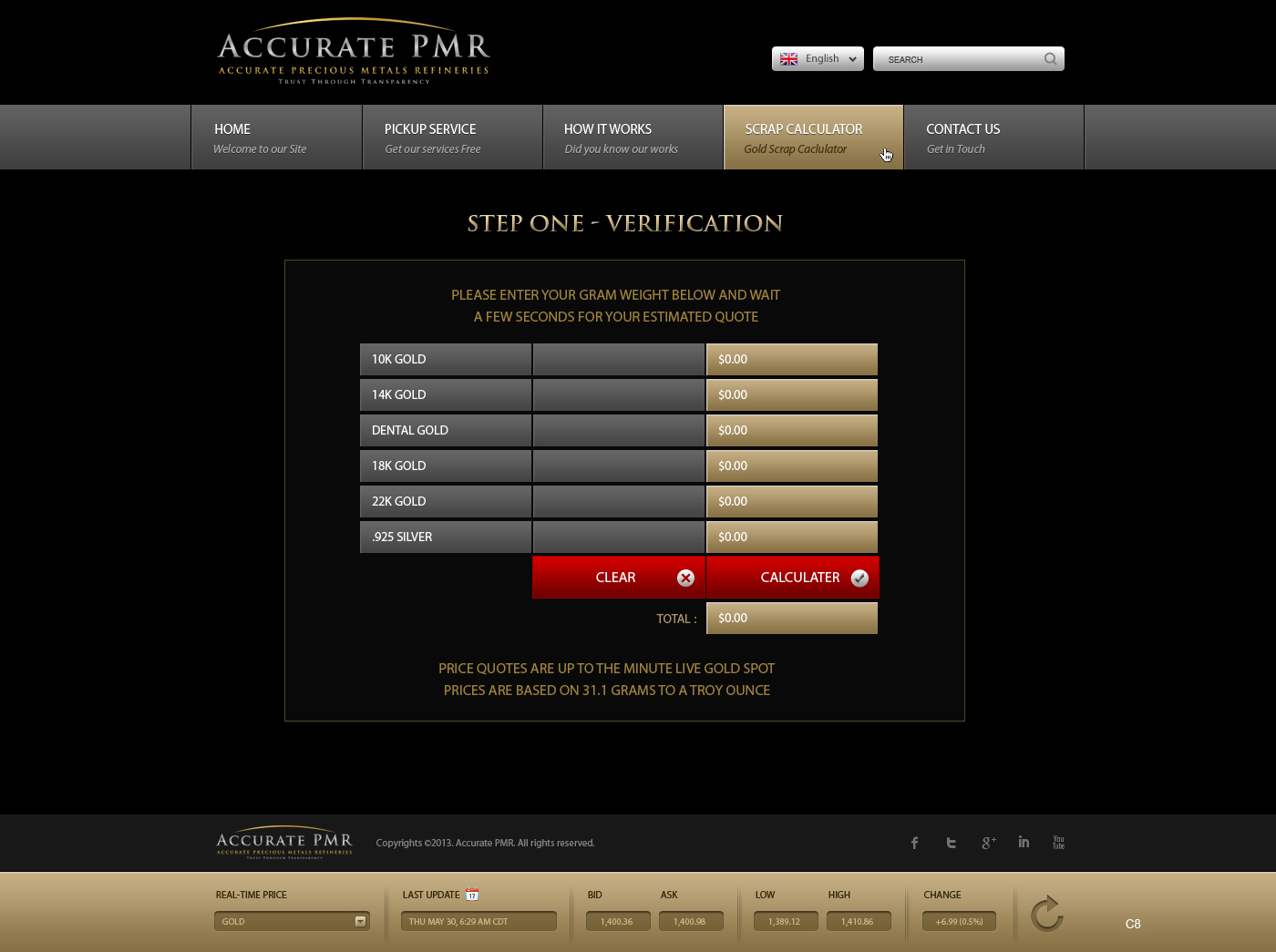 Web Design by pb for Accurate Precious Metals Refineries Inc. | Design #2034824