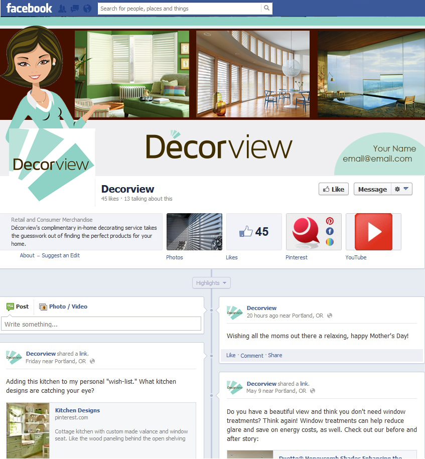 Facebook Design by Cyanide Design for Decorview | Design #1800948