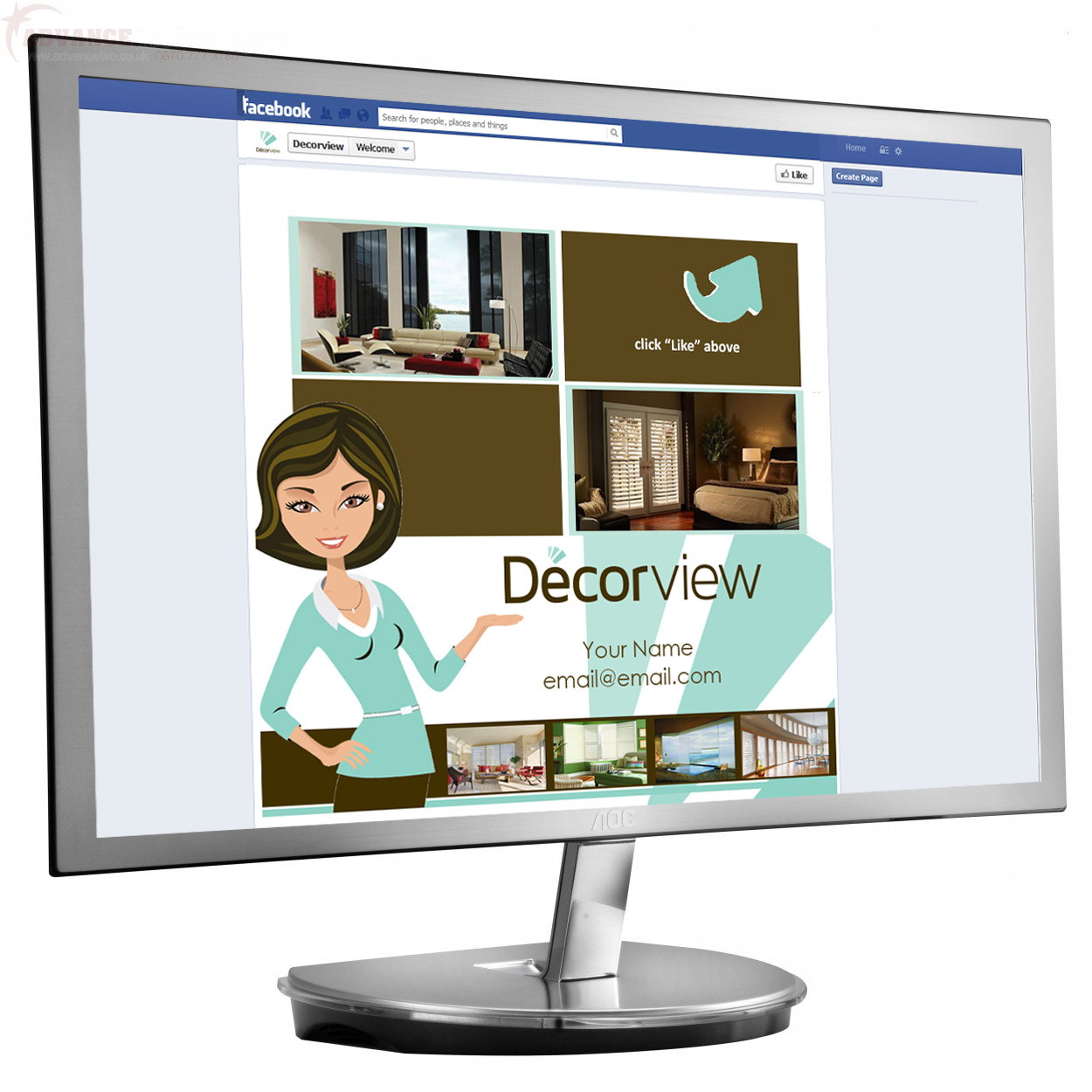 Facebook Design by Cyanide Design for Decorview | Design #1832403