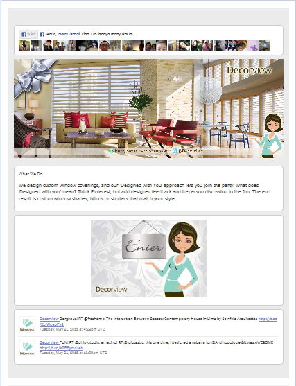 Facebook Design by sigitarrin for Decorview | Design #1837538