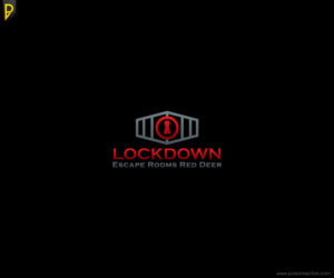 Logo Design by poisonvectors for LOCKDOWN Escape Rooms Red Deer | Design: #6826067