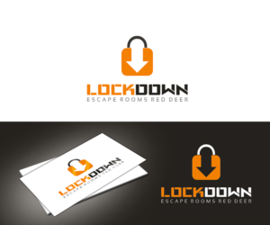 Logo Design by Vishak vasu for LOCKDOWN Escape Rooms Red Deer | Design #6858513