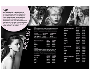 Diseño de Brochure por Oliviaaag para Fratelle Hair & Make up | Diseño: #1818916
