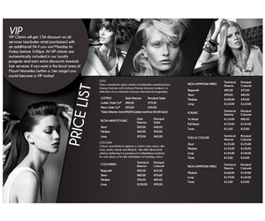 Diseño de Brochure por Oliviaaag para Fratelle Hair & Make up | Diseño: #1818928