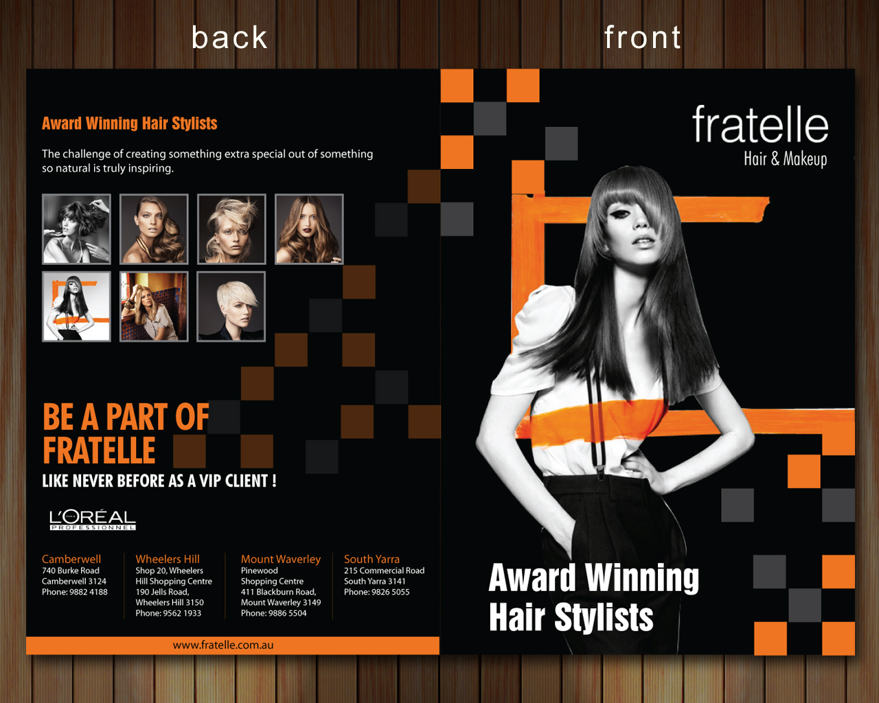 Brochure Design by Sbss for Fratelle Hair & Make up | Design #1774094