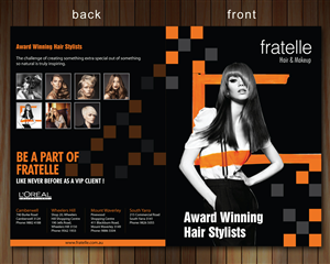Brochure Design by Sbss for Fratelle Hair & Make up | Design: #1774094
