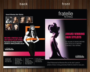 Brochure Design by Sbss for Fratelle Hair & Make up | Design: #1774107