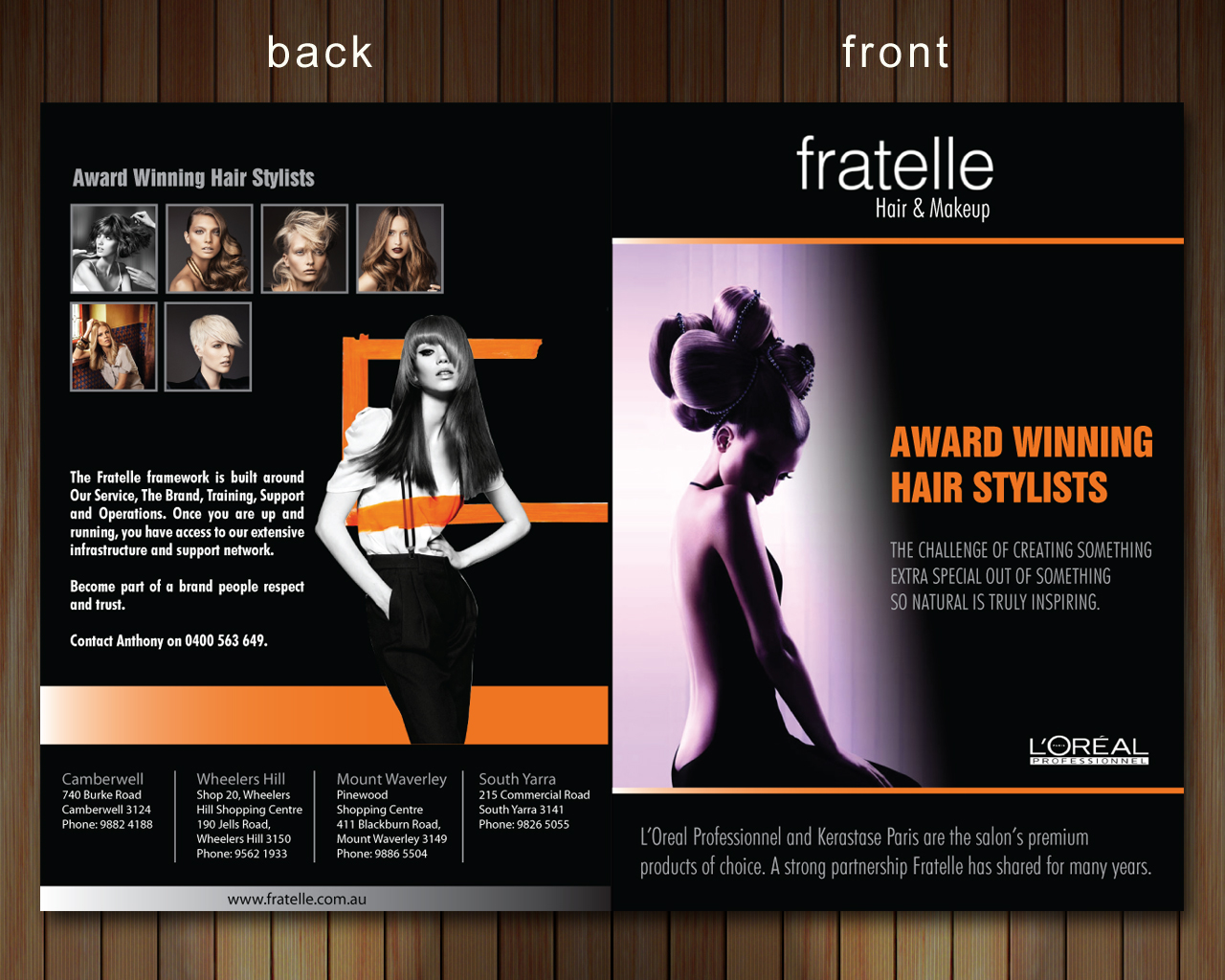 Brochure Design by Sbss for Fratelle Hair & Make up | Design #1774115