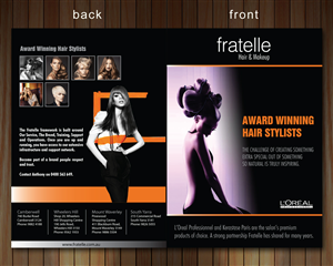 Brochure Design by Sbss for Fratelle Hair & Make up | Design: #1774115