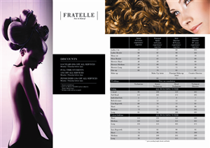 Brochure Design by Subeesh for Fratelle Hair & Make up | Design #1826638