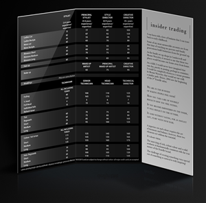 Diseño de Brochure por Maciek para Fratelle Hair & Make up | Diseño: #1835280