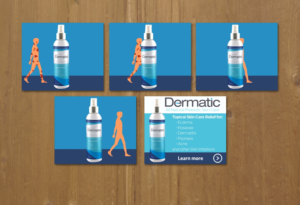 Animated 300x250 Banner for Dermatic Probiotic Skin Care | Banner-Design von MNM