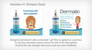 Animated 300x250 Banner for Dermatic Probiotic Skin Care | Banner-Design von Levardos