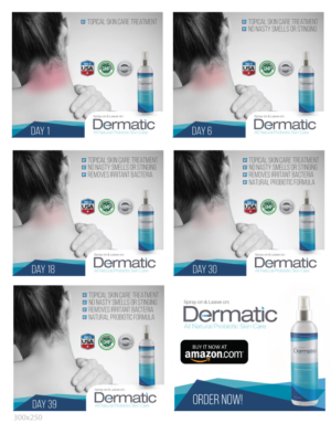 Animated 300x250 Banner for Dermatic Probiotic Skin Care | Banner-Design von JCR