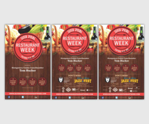 Silver Spring Restaurant Week 2015 | Flyer-Design von Cut and Glue