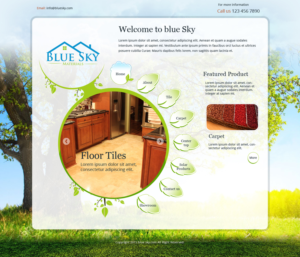 Web Design par Chikki pour Blue Sky Materials | Design #6885382
