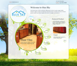 Diseño Web por Chikki para Blue Sky Materials | Diseño: #6885395