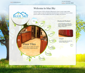 Diseño Web por Chikki para Blue Sky Materials | Diseño: #6885411