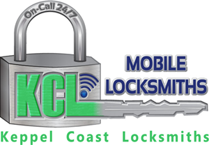 Mobile Locksmiths - Keppel Coast Locksmiths - KCL | Logo Design by Alexandra