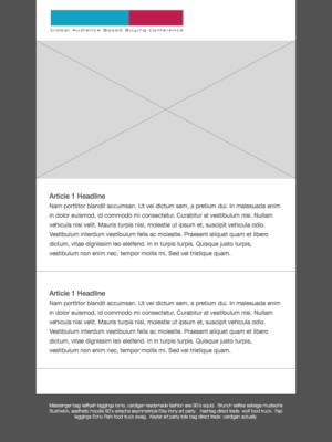 Newsletter Design by Bluekat
