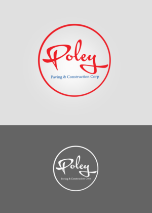 Logo Design by ColorDrops for Poley Paving & Construction Corp | Design: #6834607