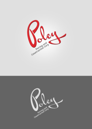 Logo Design by ColorDrops for Poley Paving & Construction Corp | Design: #6846112