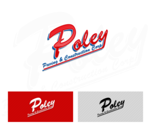 Logo Design by damian for Poley Paving & Construction Corp | Design: #6834068