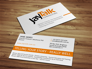 Business Card Design by HYPdesign for JayTalk Consulting | Design: #1771870
