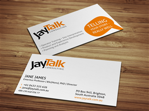 Business Card Design by HYPdesign for JayTalk Consulting | Design: #1771873