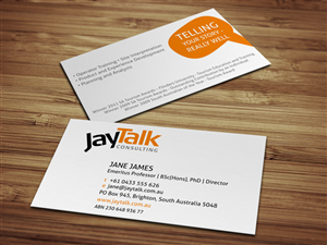 Business Card Design by HYPdesign for JayTalk Consulting | Design: #1771874