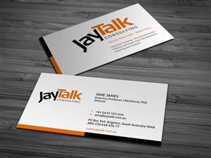 Business Card Design by HYPdesign for JayTalk Consulting | Design: #1777525