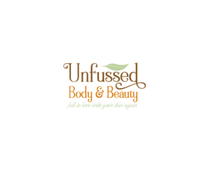 Unfussed Body & Beauty ~ Fall in love with your skin again | Logo Design by ACK Design