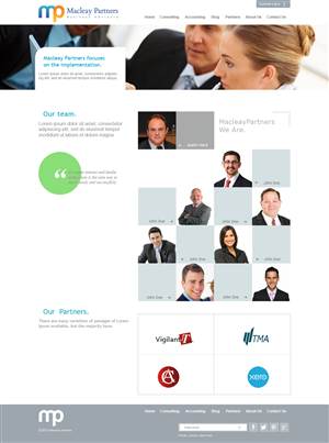 Wordpress Design by Creative1984 for Macleay Partners | Design: #1805509