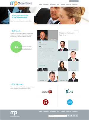 Diseño Wordpress por Creative1984 para Macleay Partners | Diseño: #1805526