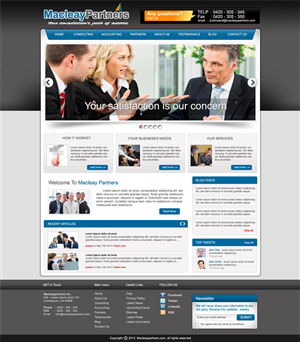 Diseño Wordpress por Heru Purwanto para Macleay Partners | Diseño #1799319