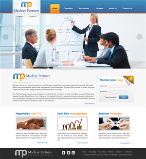 Diseño Wordpress por webxvision para Macleay Partners | Diseño #1792813