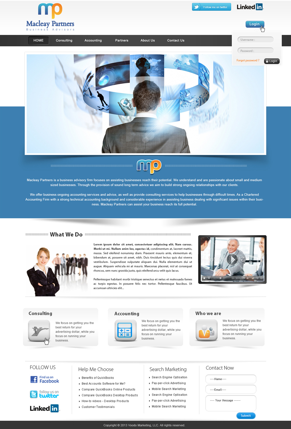 Wordpress Design by webxvision for Macleay Partners | Design #1803876