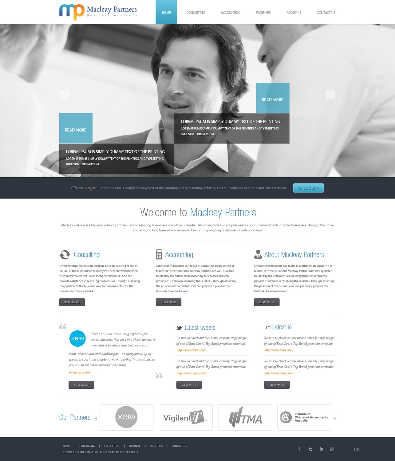 Diseño Wordpress por pb para Macleay Partners | Diseño: #1771907