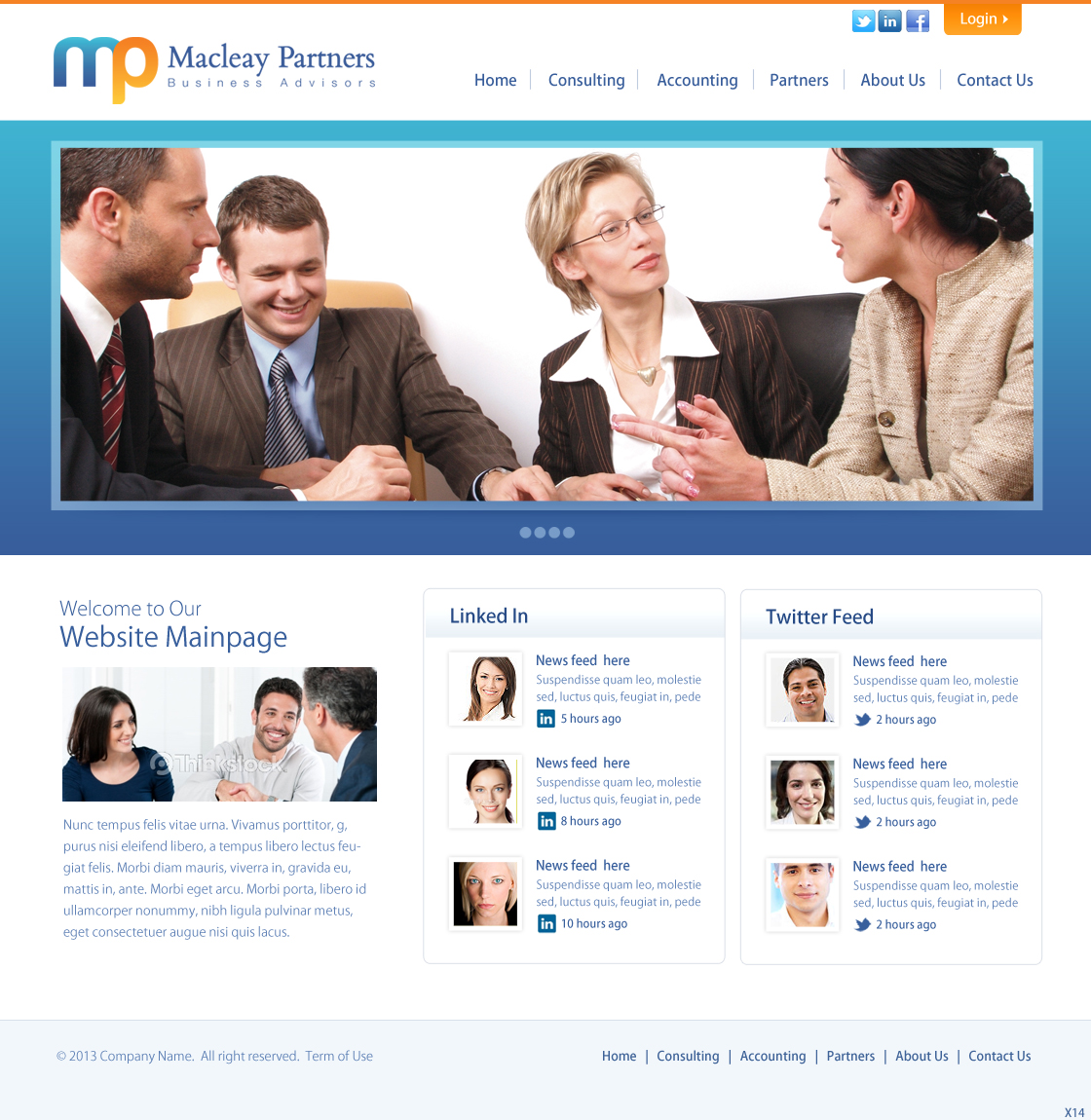 Diseño Wordpress por pb para Macleay Partners | Diseño #1771910